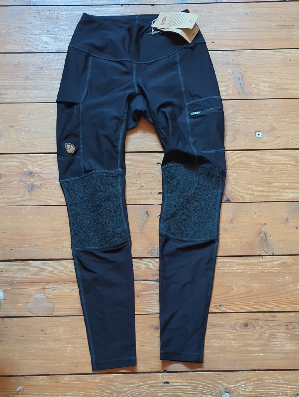 313-**NWT**Fjallraven Black Abisko Trekking Tights